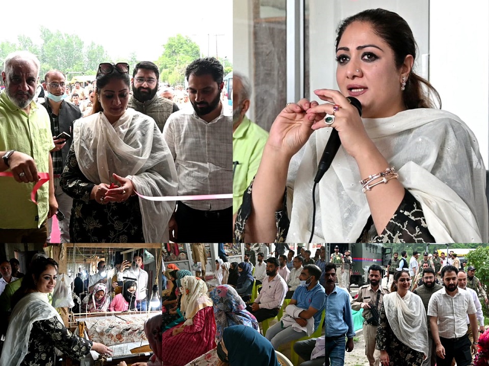Vice Chairperson KVIB interacts with artisans at Akad Anantnag