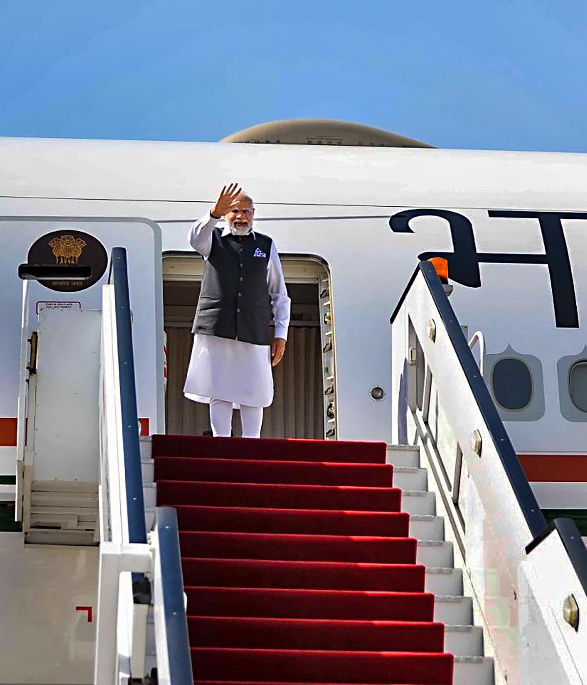 Modi returns home after landmark visit to US, Egypt