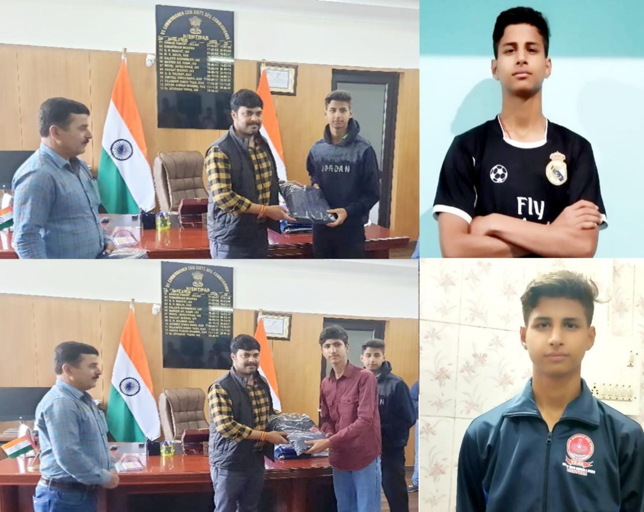 CVPPL Football Cup 2023: 2 Kishtwar youths win a scholarship for residential training at Sudeva Delhi Football Club