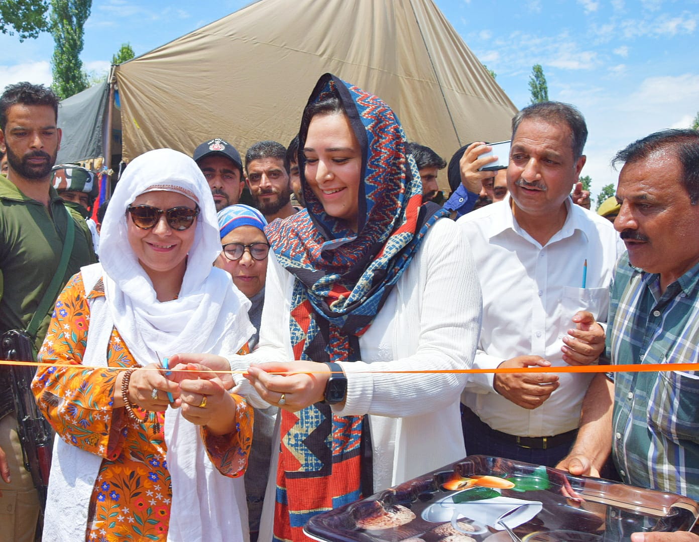Chairperson DDC Bla, DC lay foundation stone of prestigious project at Wagoora