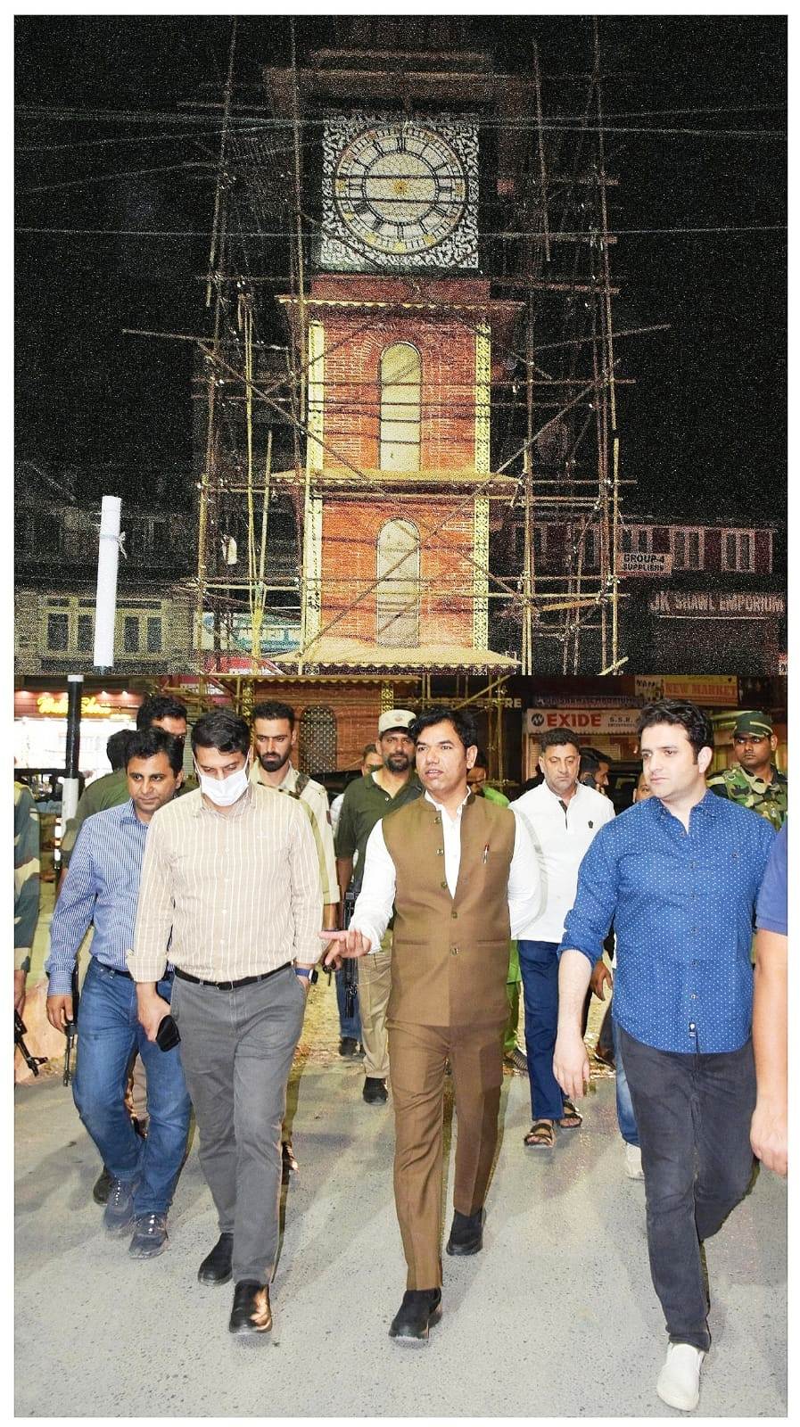 Div Com Kashmir takes spot appraisal of pace of progress on works under SSCL