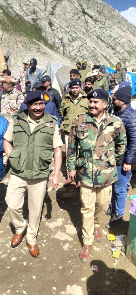 Shri Amarnath Ji Yatra-2023: DGP, FC Home (ACS) visit Panjtarni, Baltal, Neelgarth 