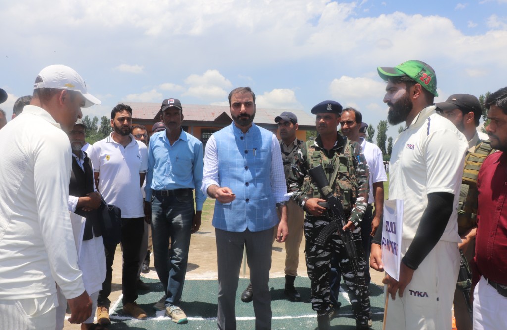 DC inaugurates T20 Cricket Tournament at Sports Stadium Pulwama