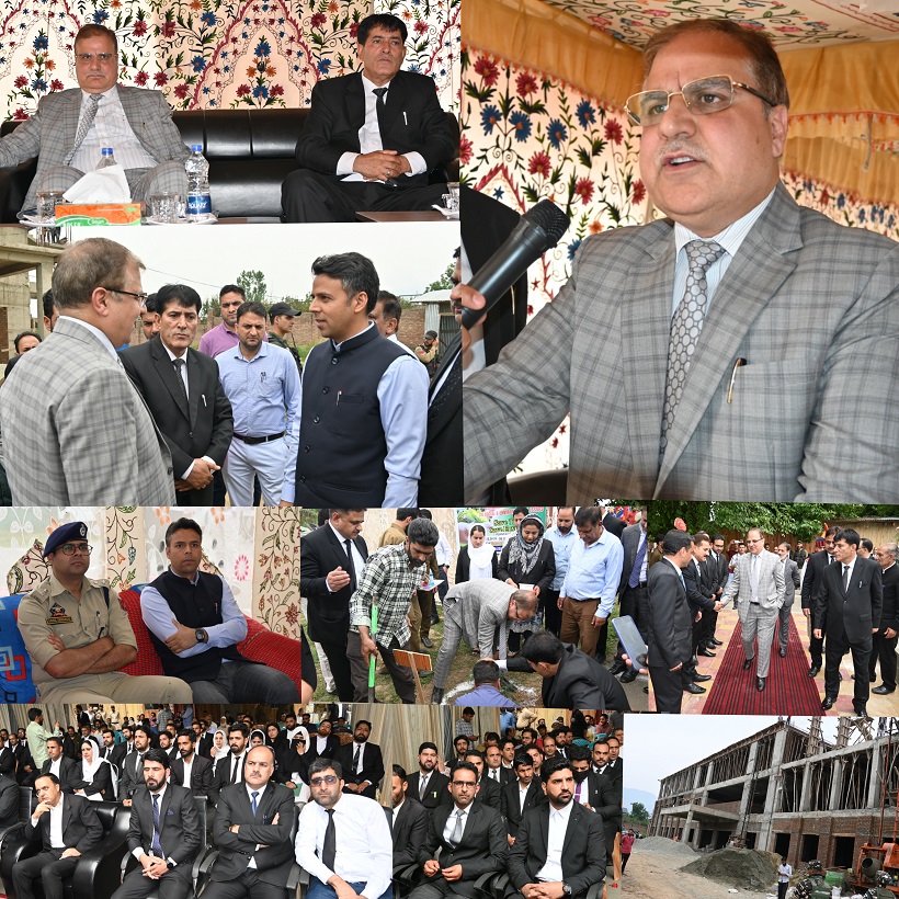 Justice Sanjay Dhar visits District Court Complex Kulgam, Munsiff Court Complex Qazigund