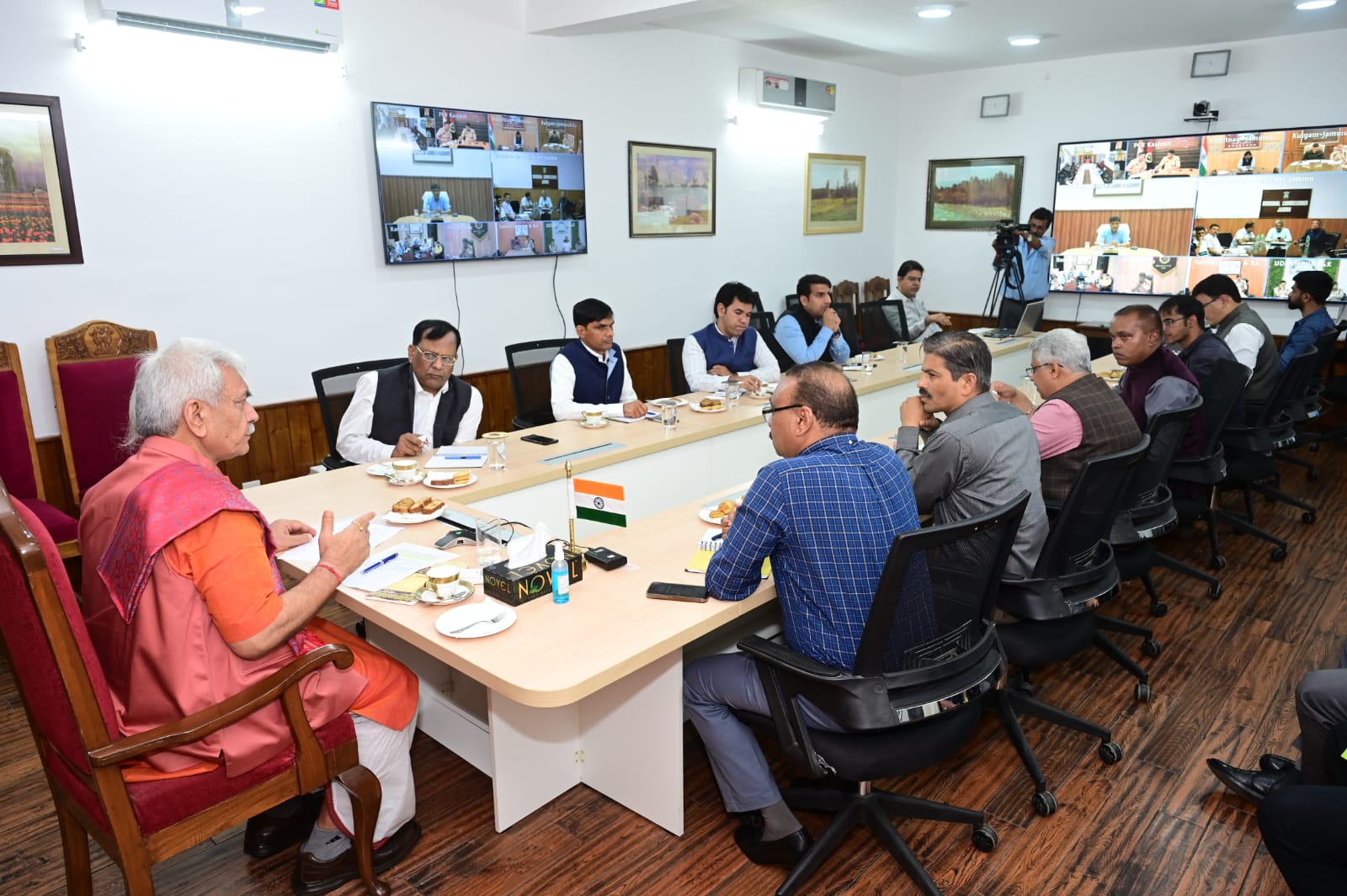 LG reviews arrangements for SAJY; restoration of National Highway stretch affected by incessant rains