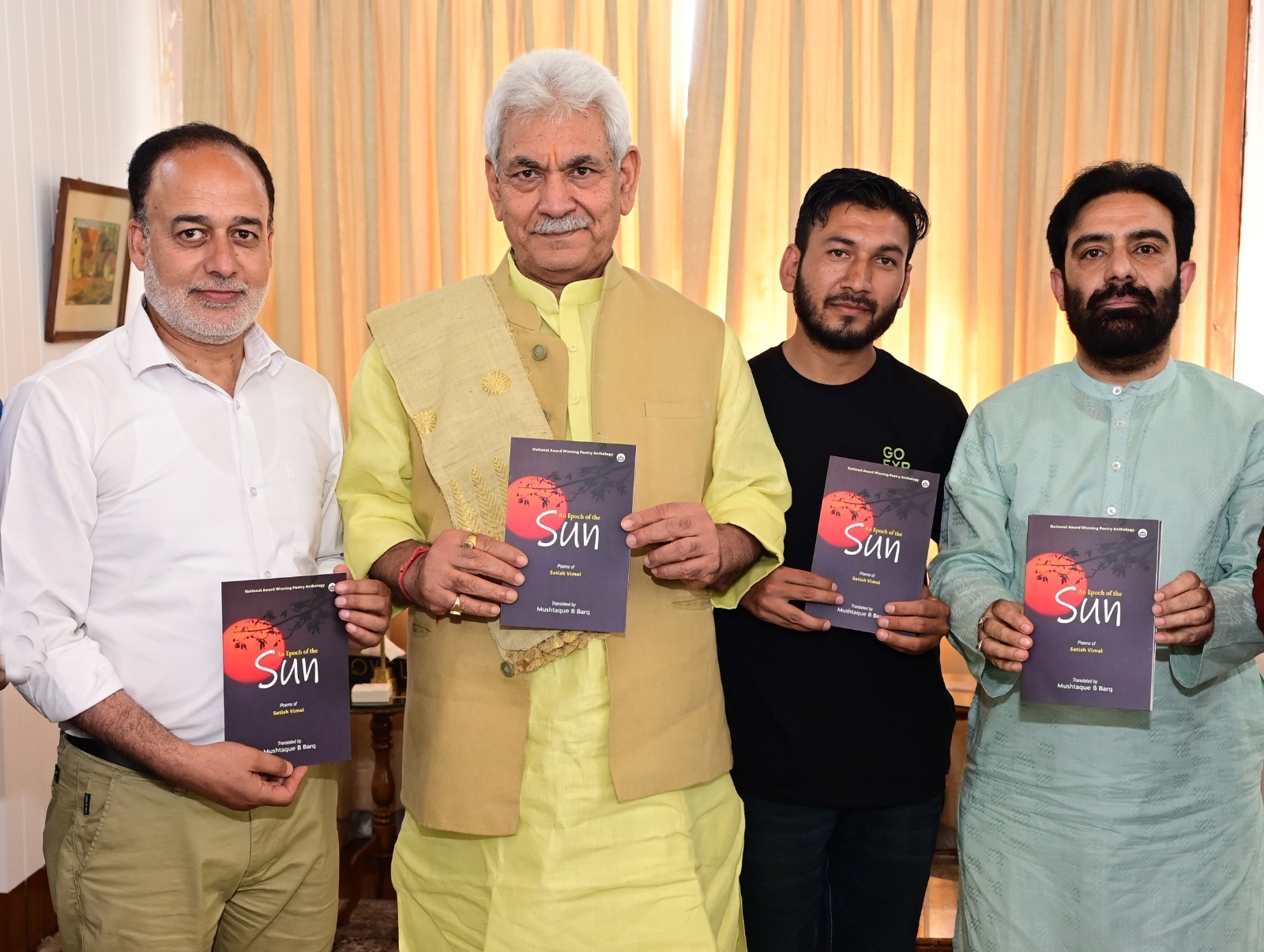 LG releases Satish Vimal’s book ‘Bansuri Shakhoon Par’