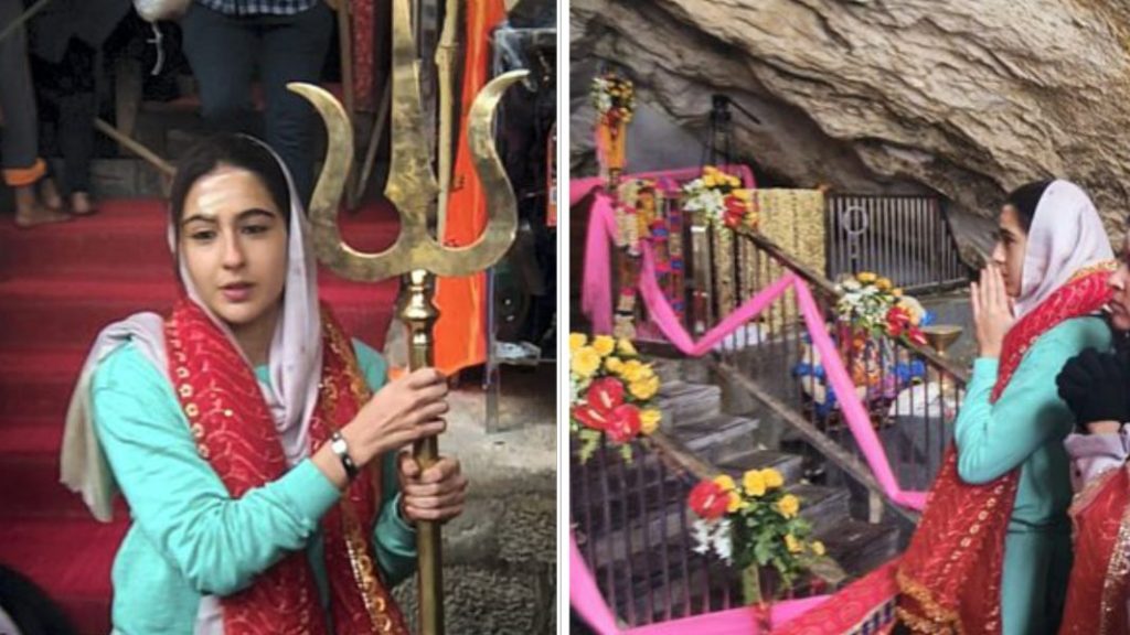 Sara Ali Khan pays obeisance at Amarnath cave shrine