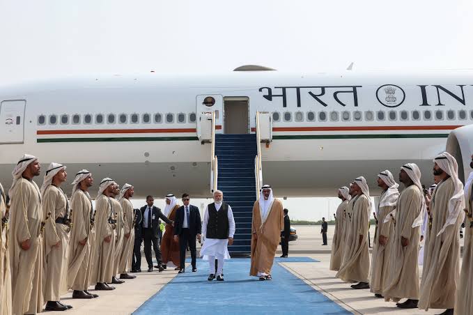 PM Modi arrives in UAE for final leg of two-nation visit