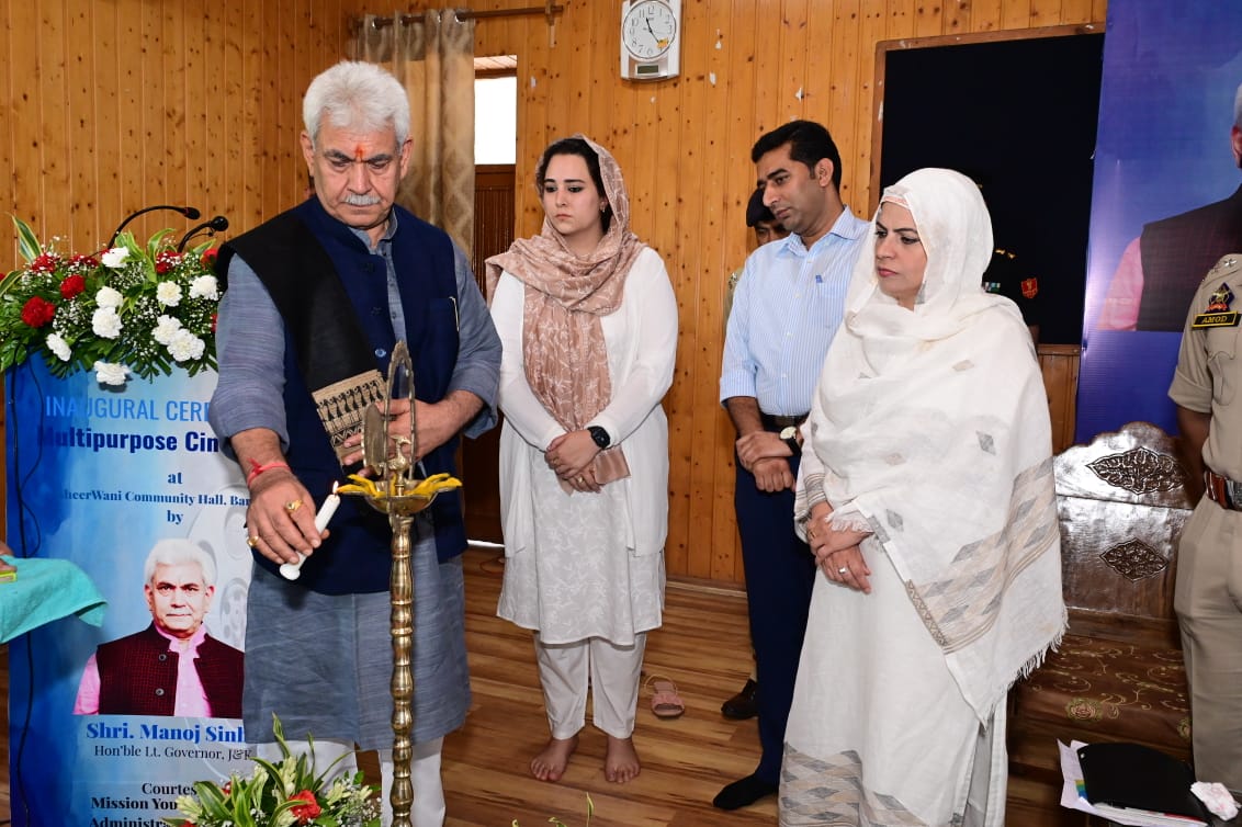 LG inaugurates two multipurpose cinema halls in Baramulla, Handwara