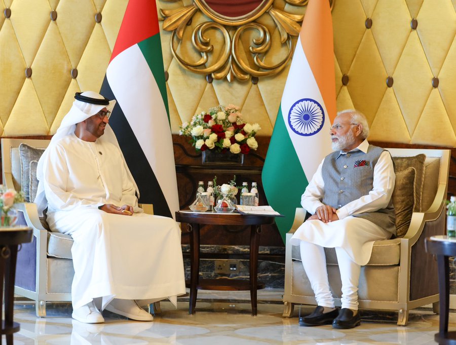 PM Modi holds comprehensive talks with UAE President Sheikh Mohamed bin Zayed
