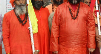 Chhari Mubarak taken to Sharika Bhawani Temple in Srinagar