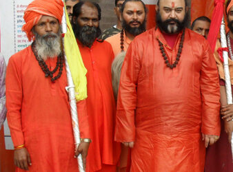 Chhari Mubarak taken to Sharika Bhawani Temple in Srinagar