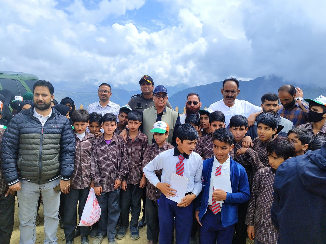 Director JKEDI interacts with school students in border area of Machil, Kupwara