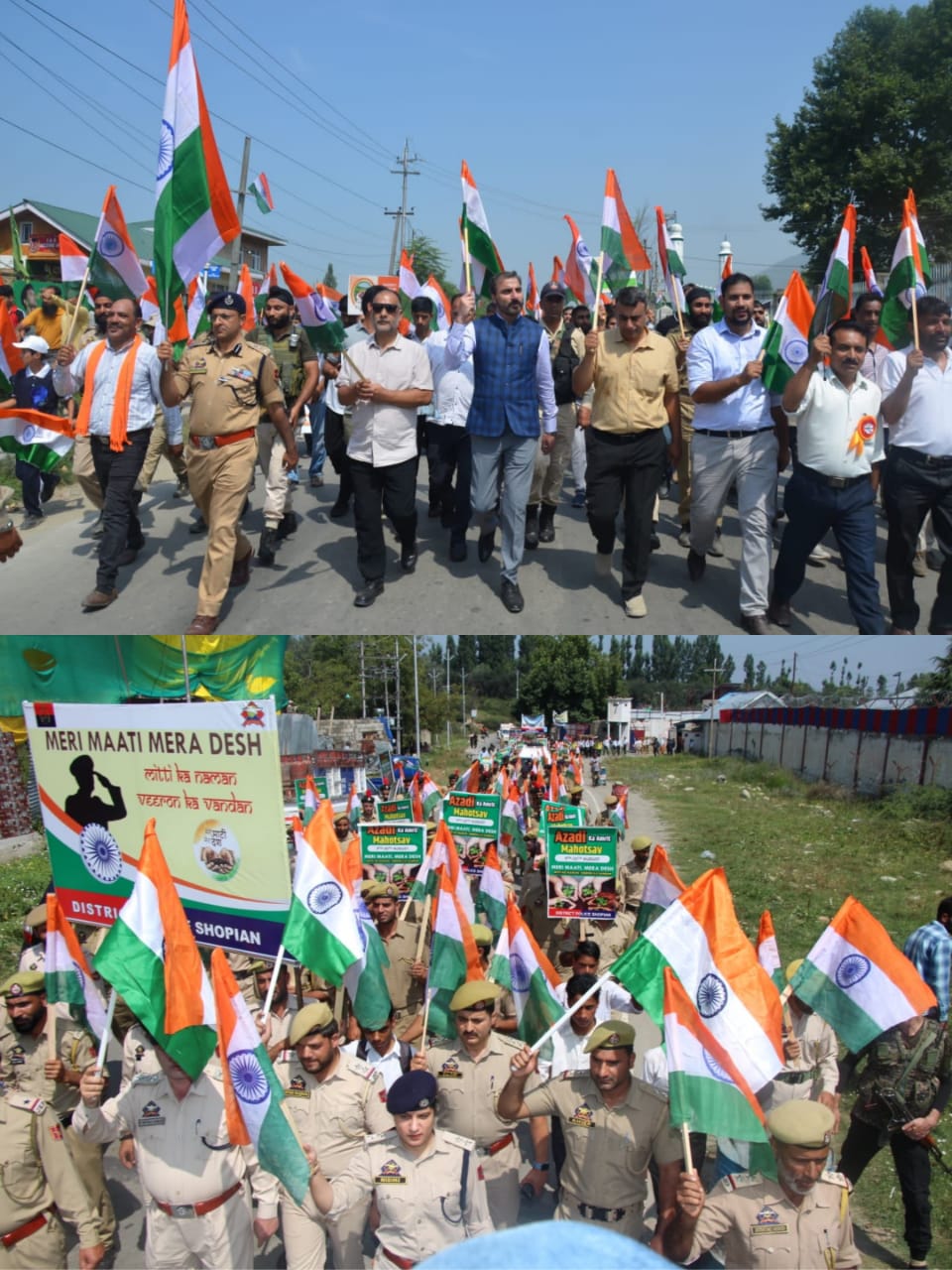 “Meri Maati Mera Desh” campaign: Police organises events in various police establishments across valley