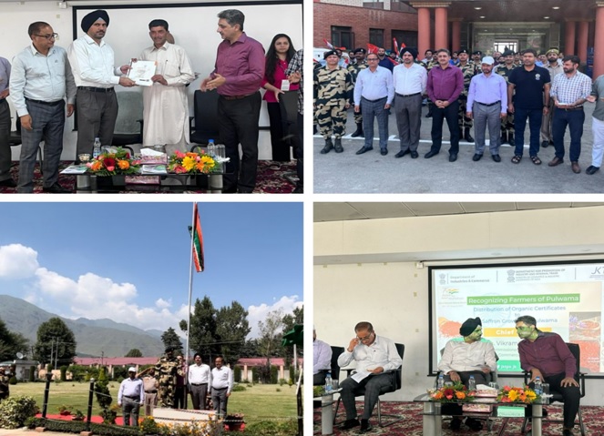 “Meri Maati MeraDesh” campaign: JKTPO bestows organic certificates upon saffron growers