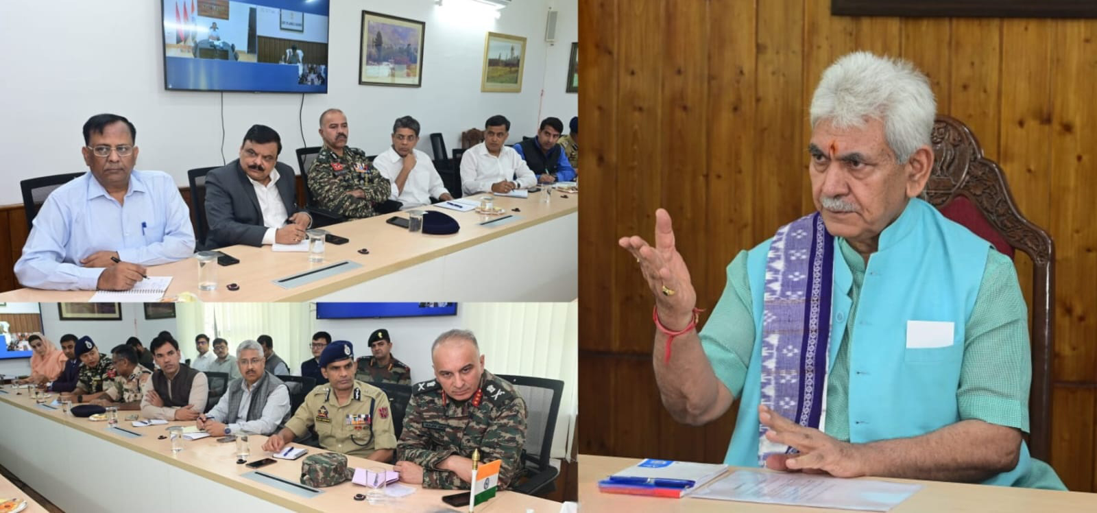 LG Sinha reviews arrangements for ‘Tiranga Yatra’ in Srinagar
