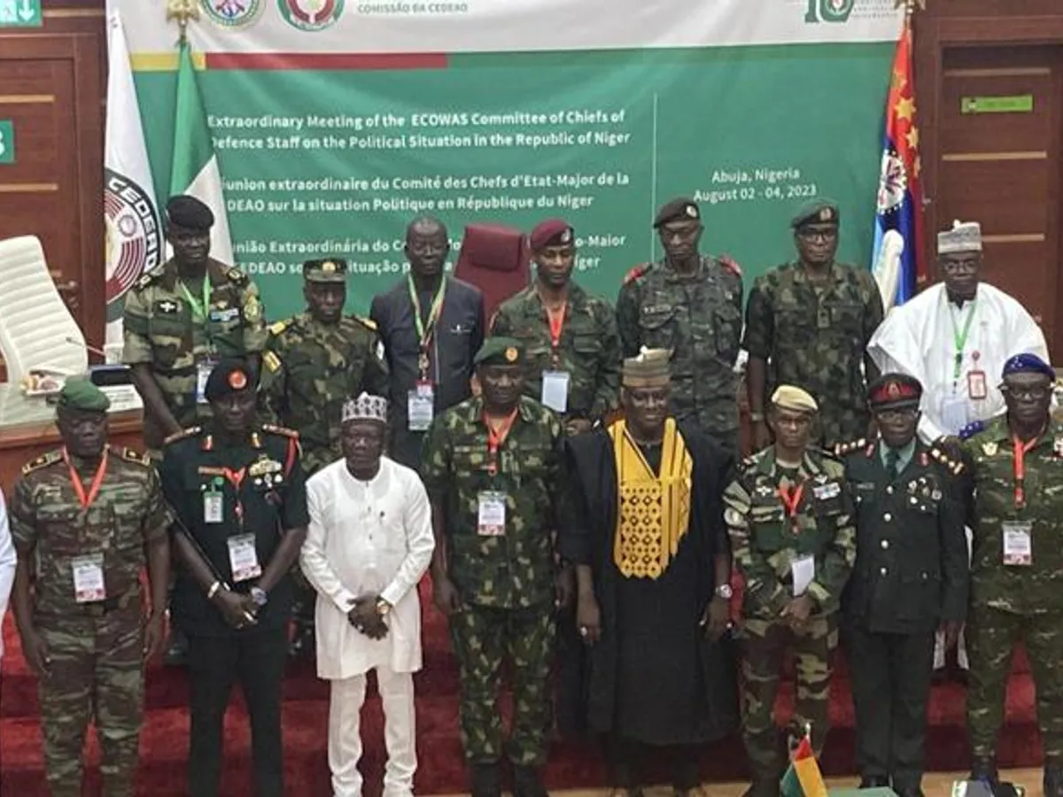 West Africa defence chiefs finalise Niger intervention plan as junta negotiations deadlock