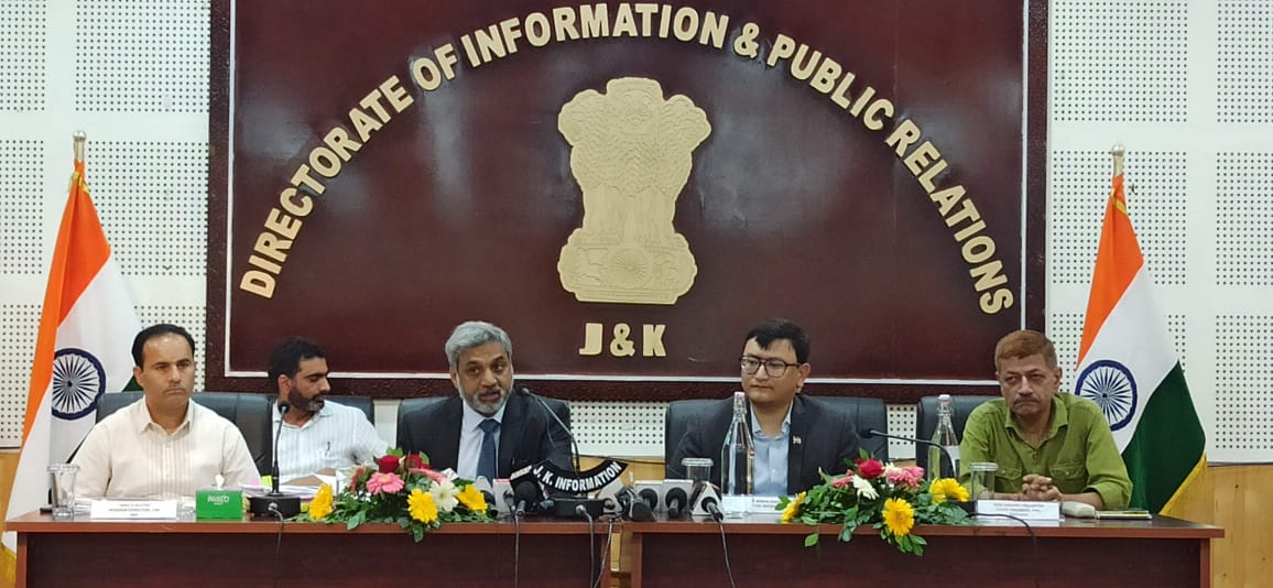 ACS Jal Shakti addresses press conference on implementation of Jal Jeevan Mission in J&K