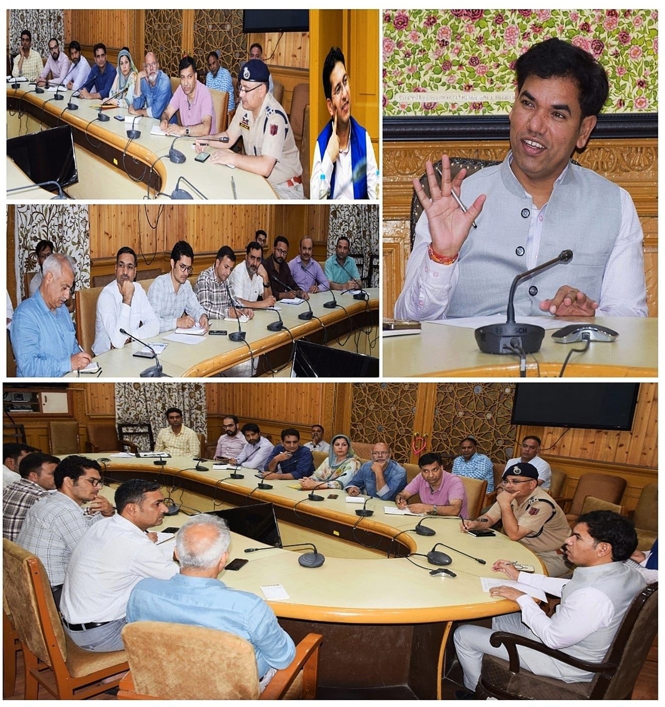 Div Com Kashmir instructs for facelift of govt buildings along major roads