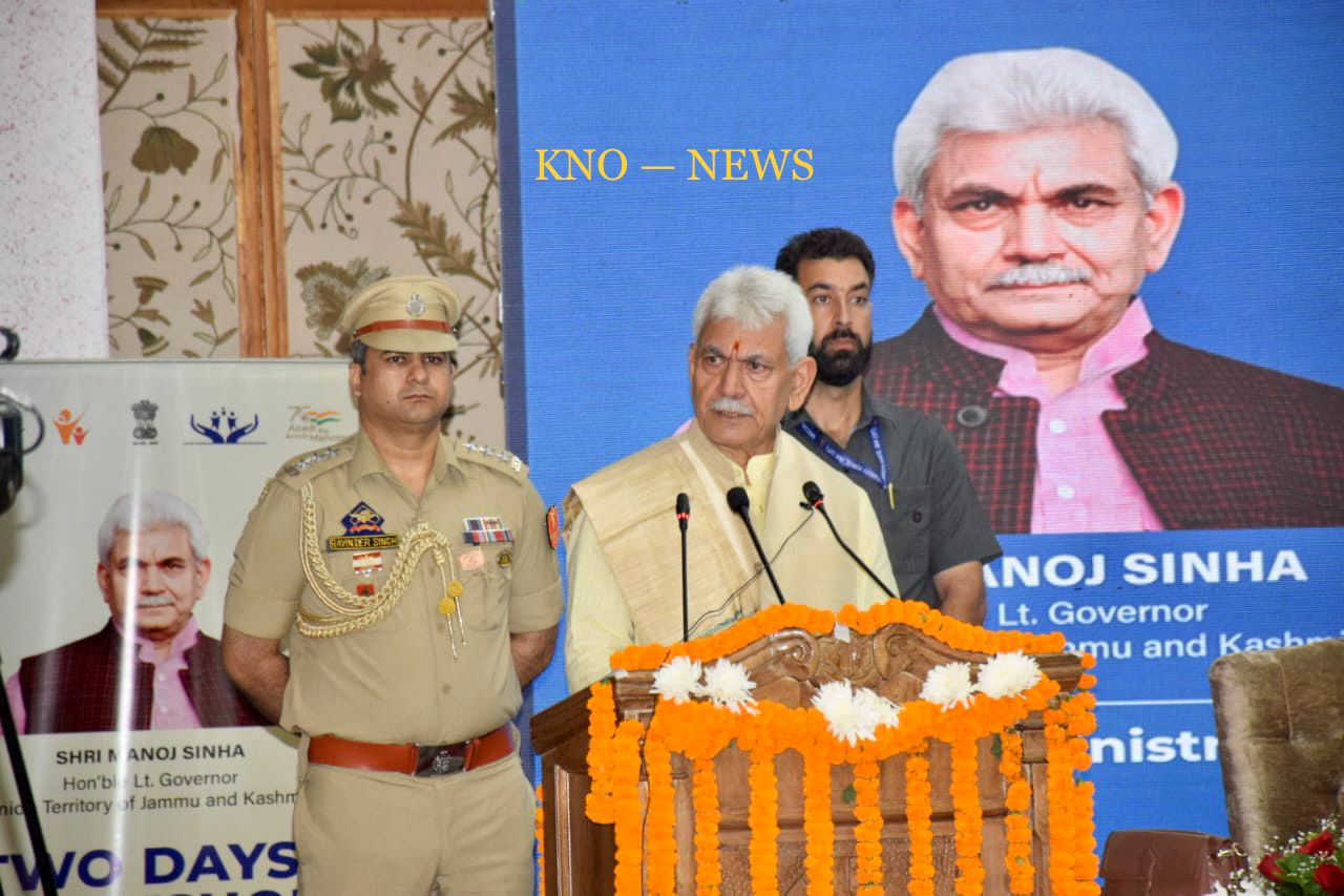 Conflict profiteers brainwashed J&K children, handed over stones, guns in their hands: LG Manoj Sinha
