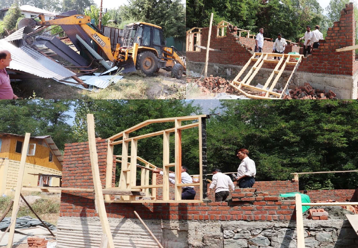 LCMA conducts special demolition drive in Srinagar areas