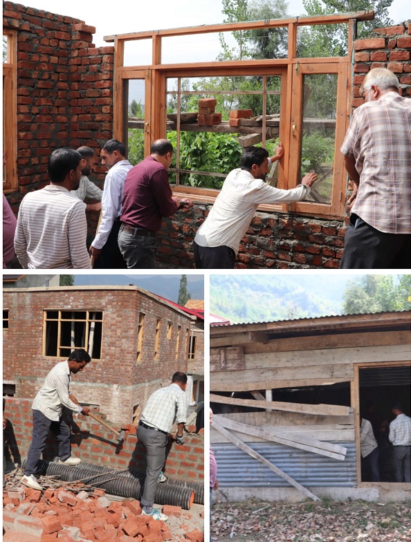 LCMA demolishes illegally raised structures in Srinagar areas