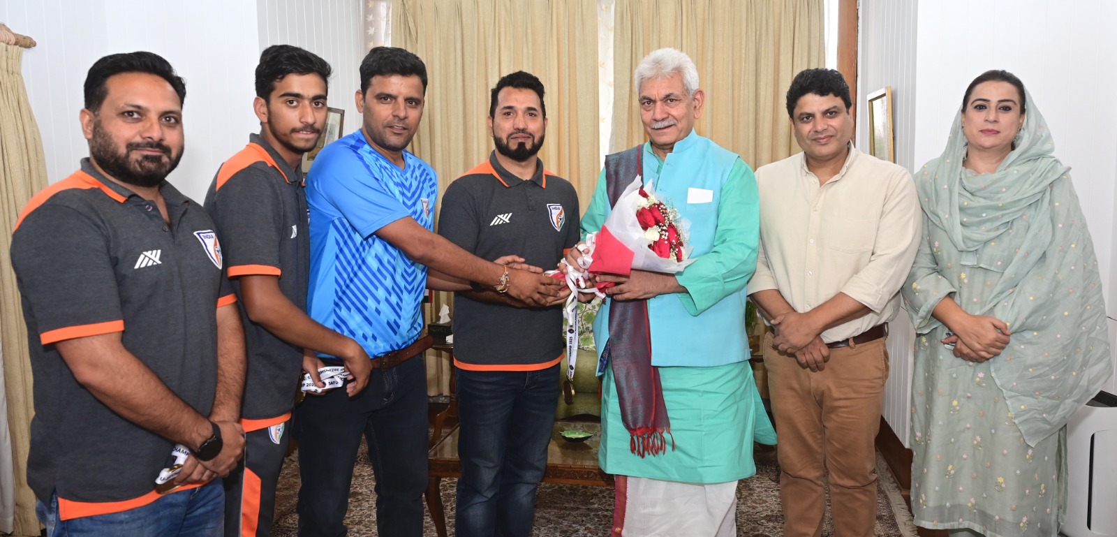 DDC Chairman Budgam, winner of SAFF C’ship, others call on LG