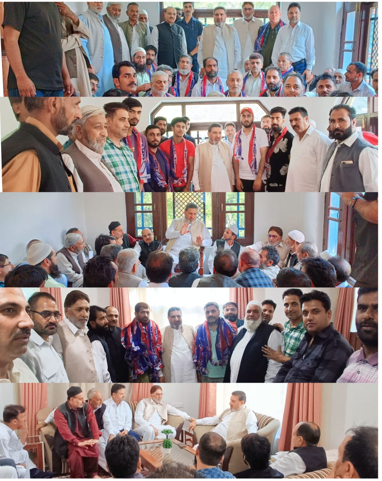 Altaf Bukhari engages with leaders, senior workers in Uri 