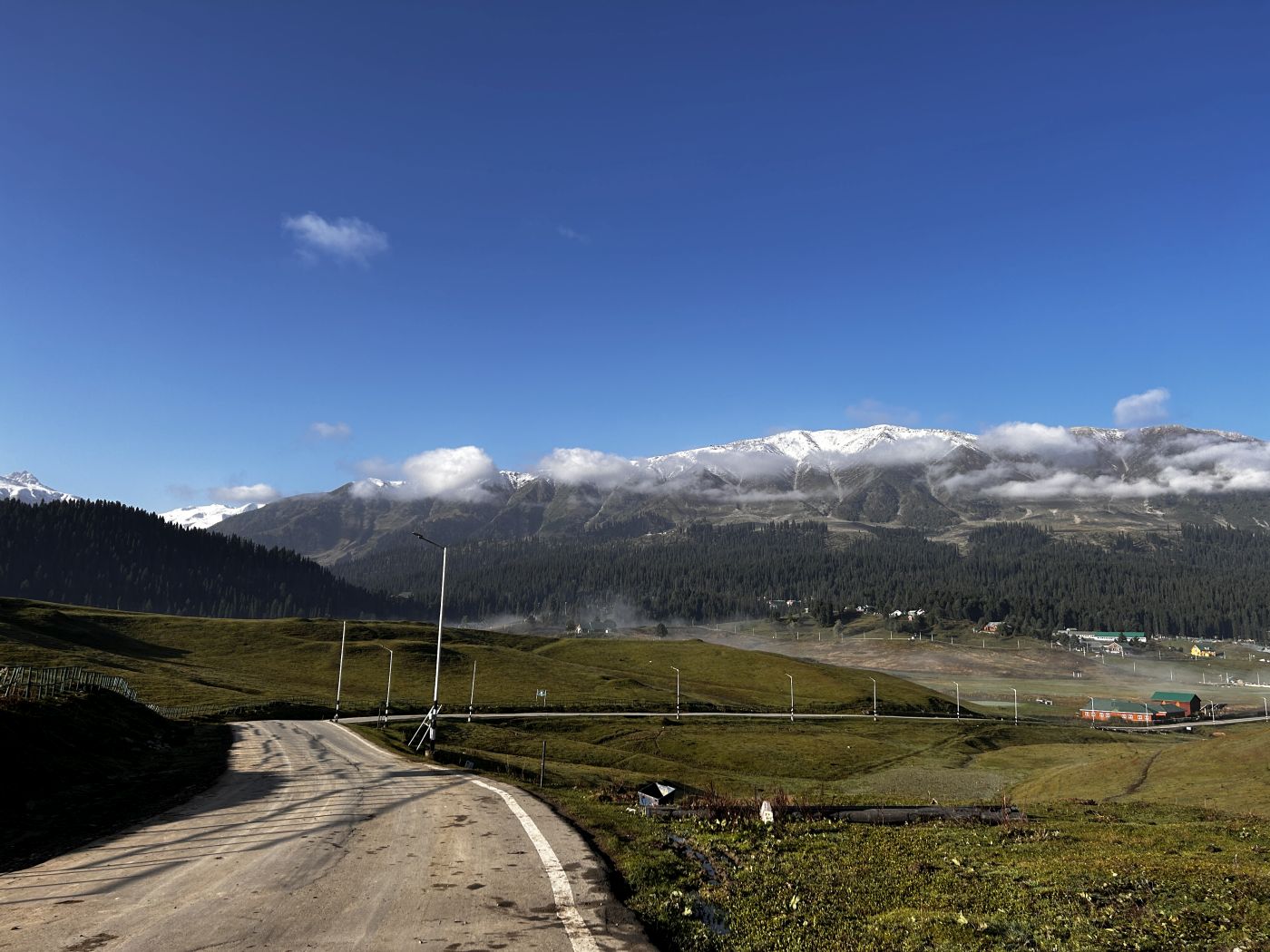 Gulmarg looks serene and mesmerizing under the shades of Mount Affarvat