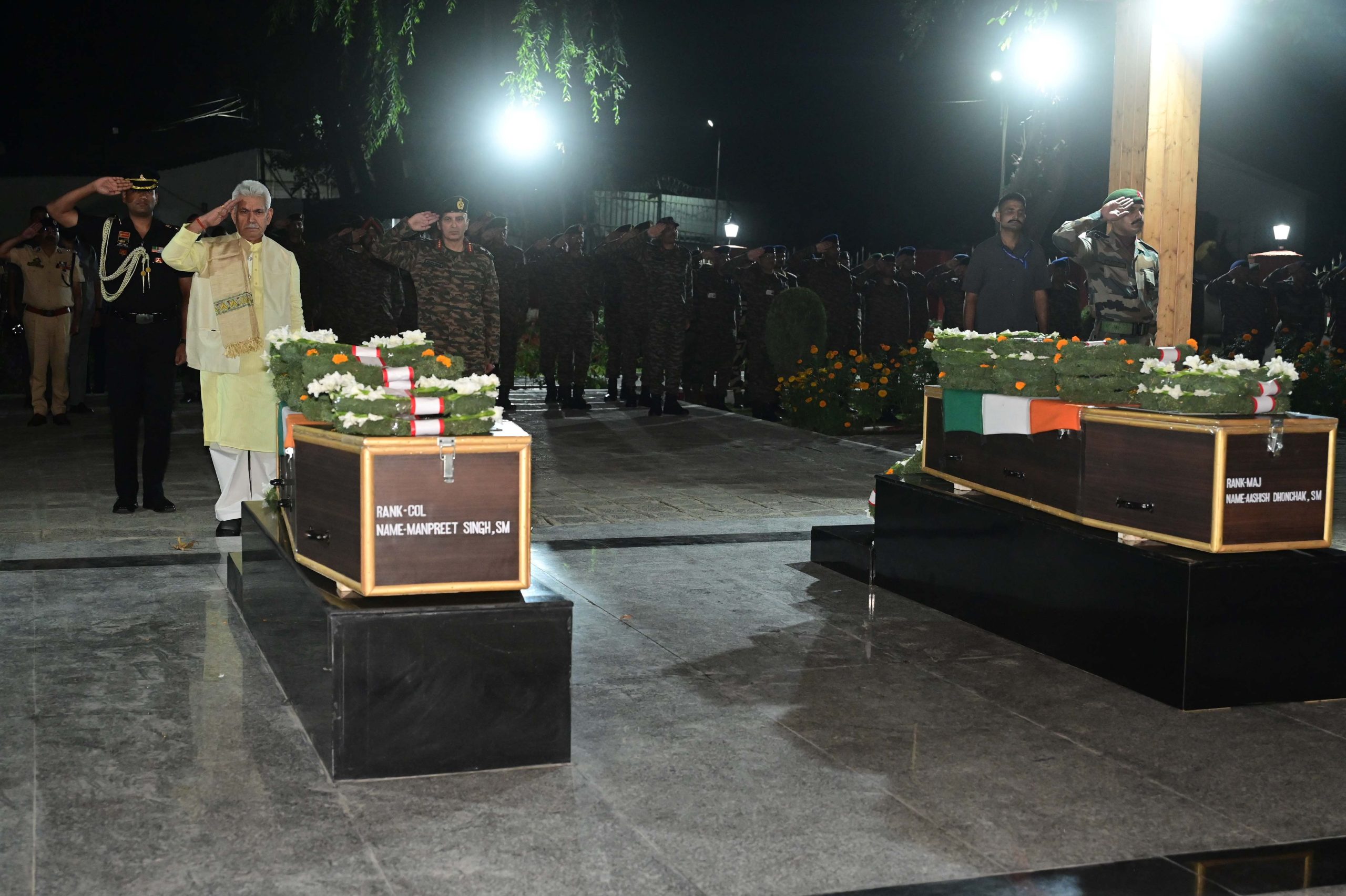 LG pays tributes to slain Army officers