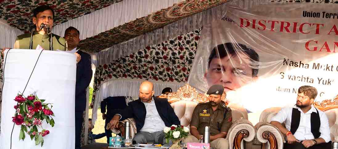 Union MoS Home lays foundation stones, inaugurates projects at Ganderbal
