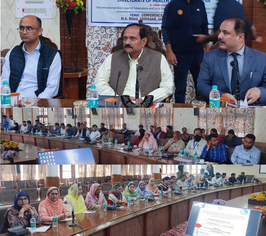 Advisor Bhatnagar addresses media sensitization workshop on Tobacco Control at Srinagar