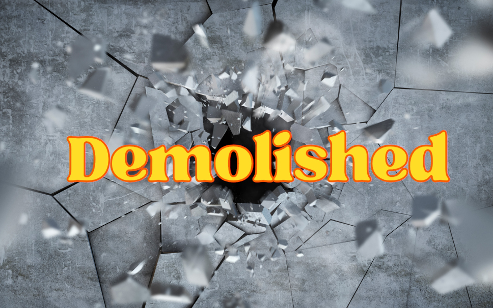 Seminary building demolished in Pulwama