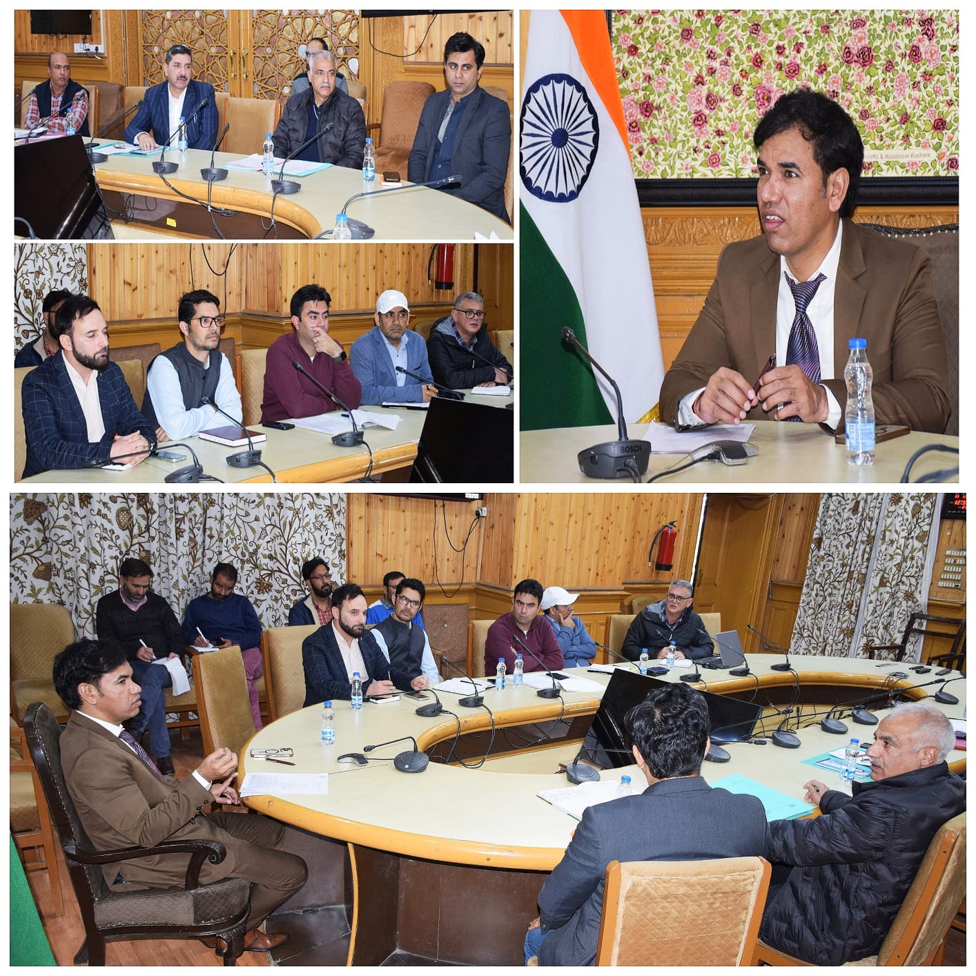 Div Com Kashmir directs completion of work on Bemina, Nowgam flyovers; BT of roads