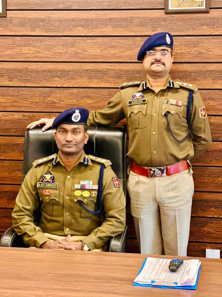 G V Sundeep Chakravarthy assumes charge as SSP Anantnag