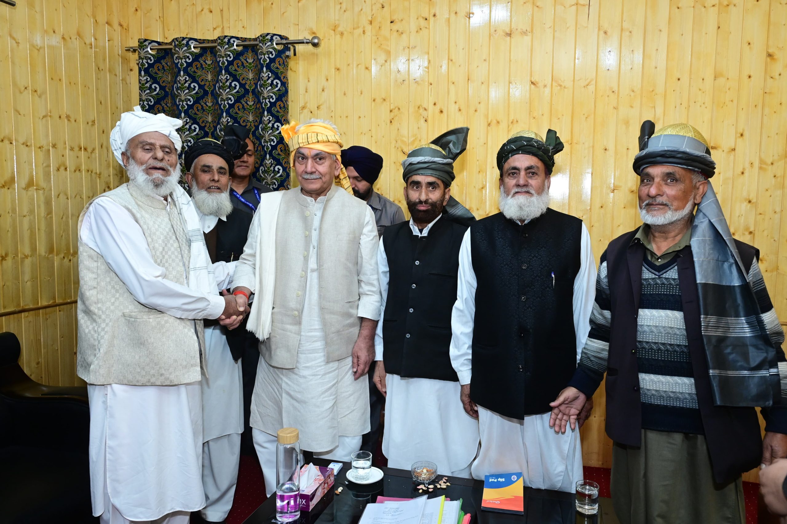 LG interacts with PRIs, residents of border villages, public delegations at Kupwara