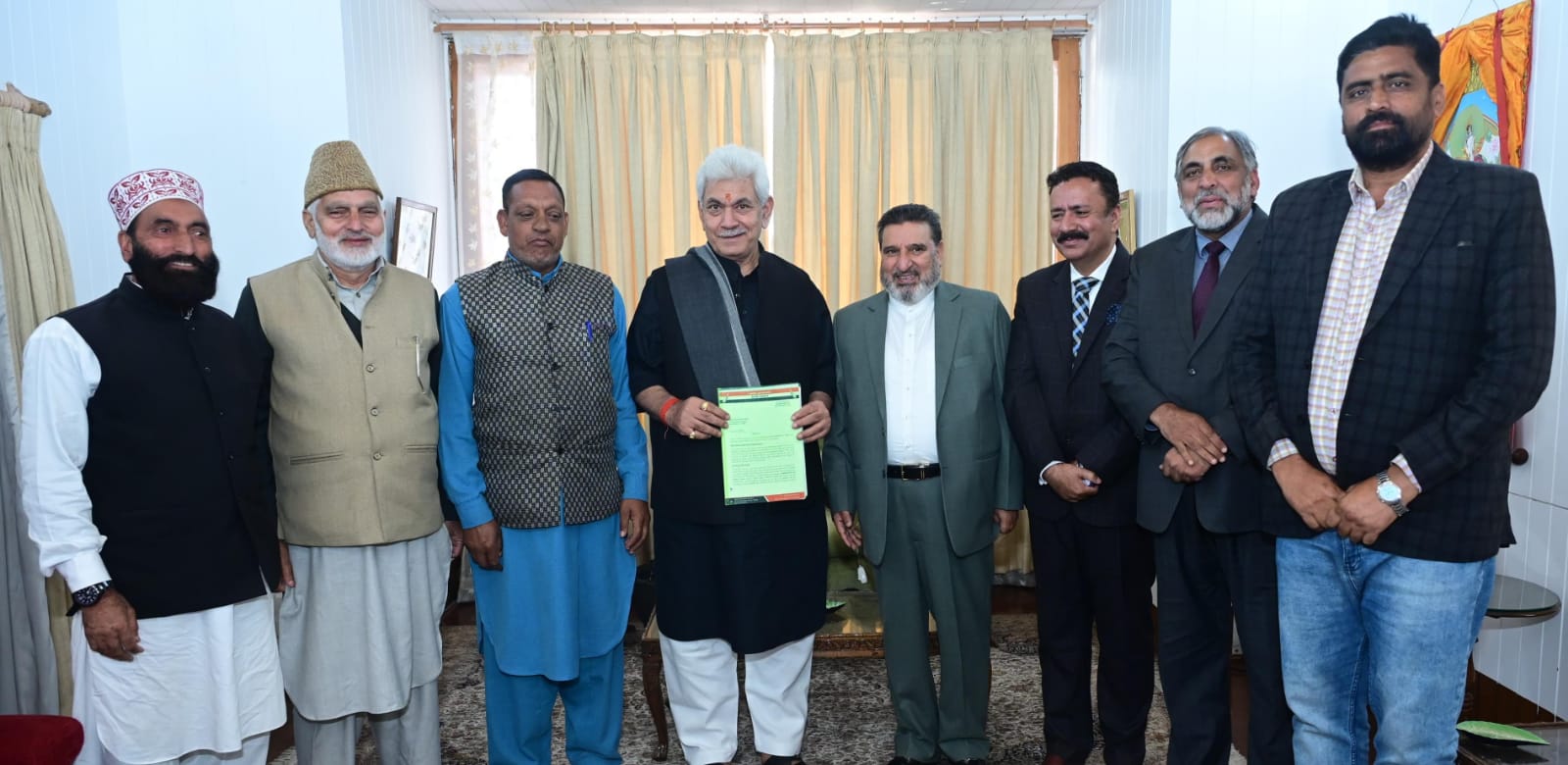 J&K Apni Party delegation, others call on Lt Governor