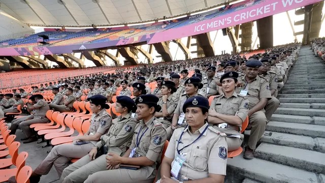 Multi-layer security at stadium, 3,500 cops on duty for inaugural cricket World Cup match