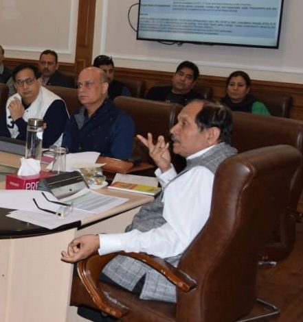 Advisor Bhatnagar reviews progress of works on major projects of GMC Jammu, associated facilities