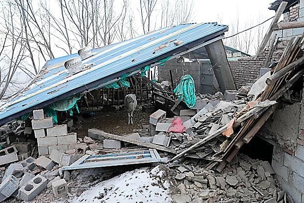China’s earthquake survivors endure frigid temperatures and mourn the dead