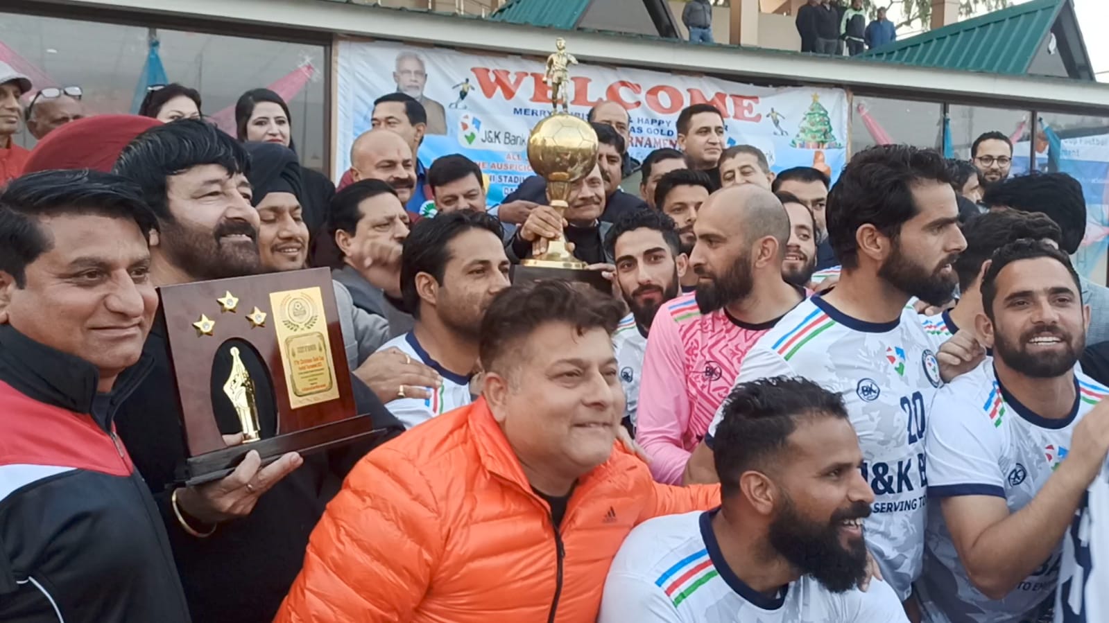 Advisor Bhatnagar witnesses finals of 17th Christmas Gold Cup Football Championship