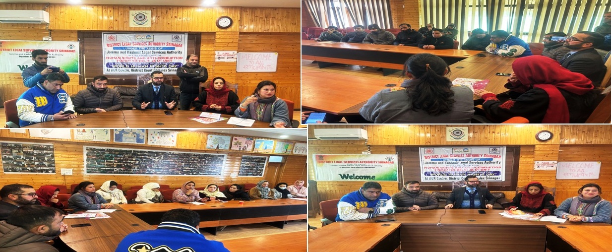 DLSA Srinagar, Human Rights & Anti-Corruption Forum celebrate World Human Rights Day