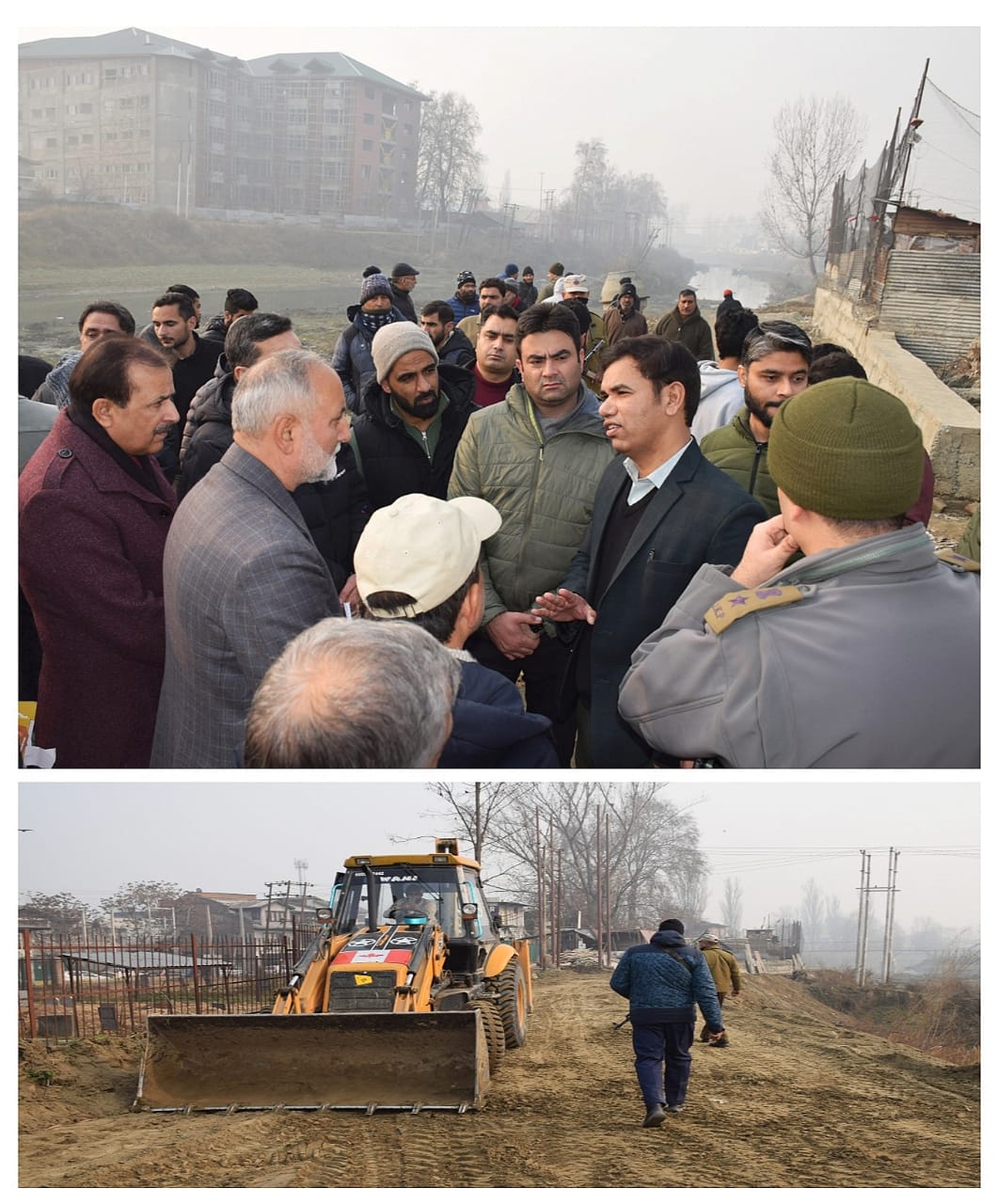 Div Com inspects progress of work on Barzulla Bund Road
