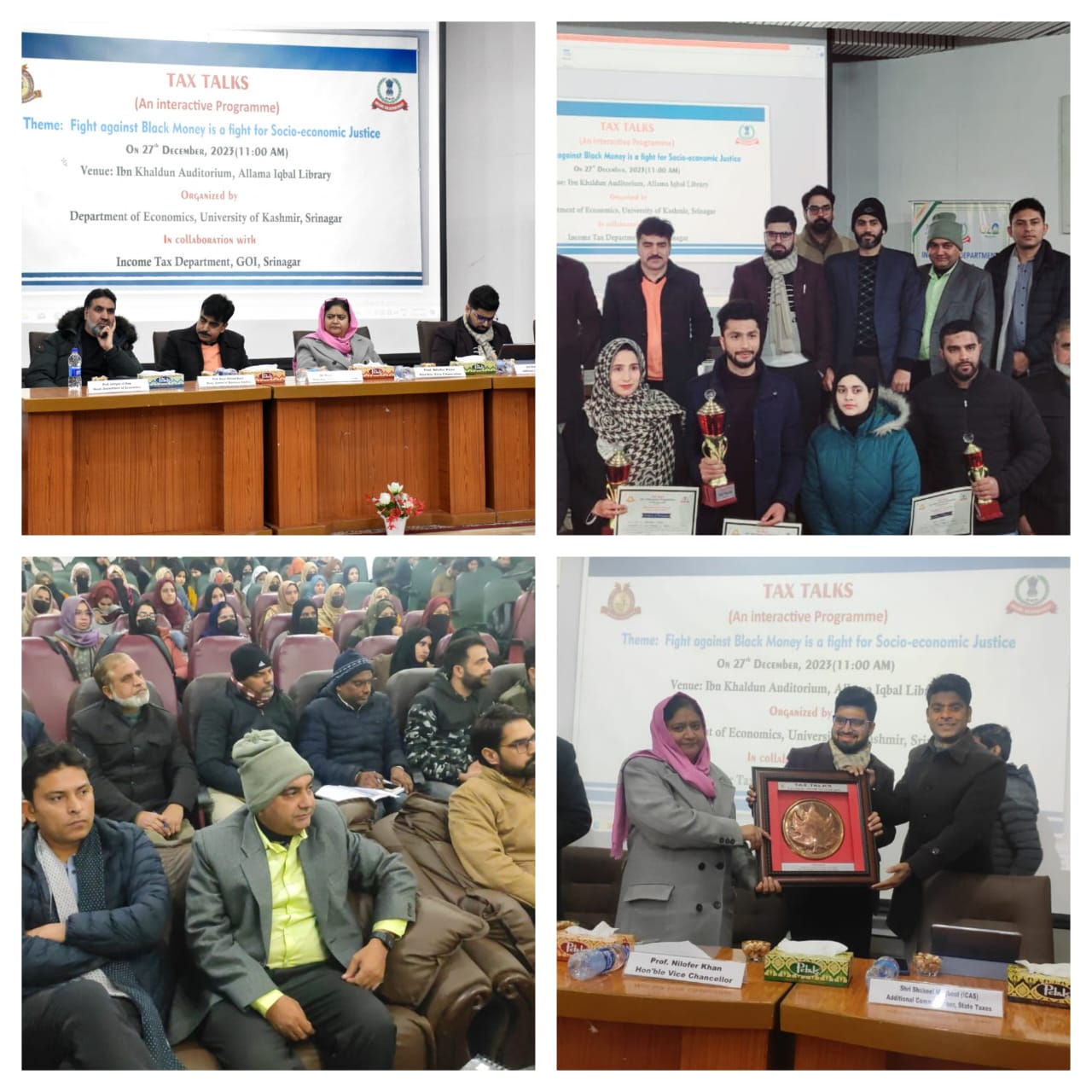 Income Tax Deptt conducts interactive prog “TAX TALKS” with KU students