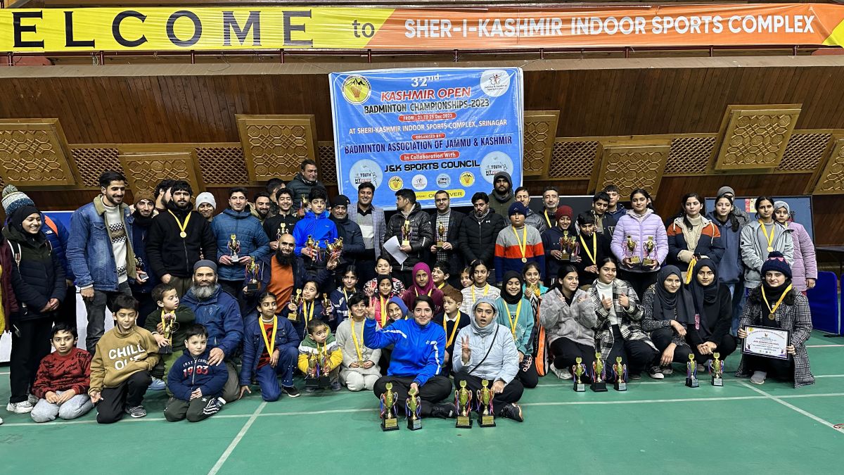 32nd Open Kashmir Badminton Championship-2023 concludes at SKISC Srinagar