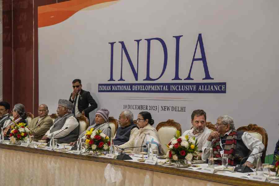 Top leaders of opposition INDIA bloc meet in Delhi, condemn suspension of MPs