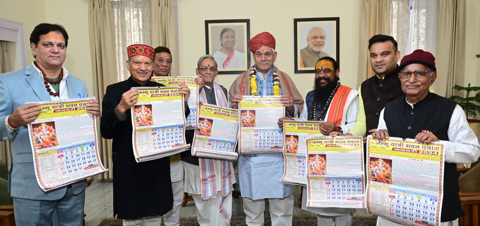 LG releases Jammu Yatri Bhawan Trust’s Panchang 2024