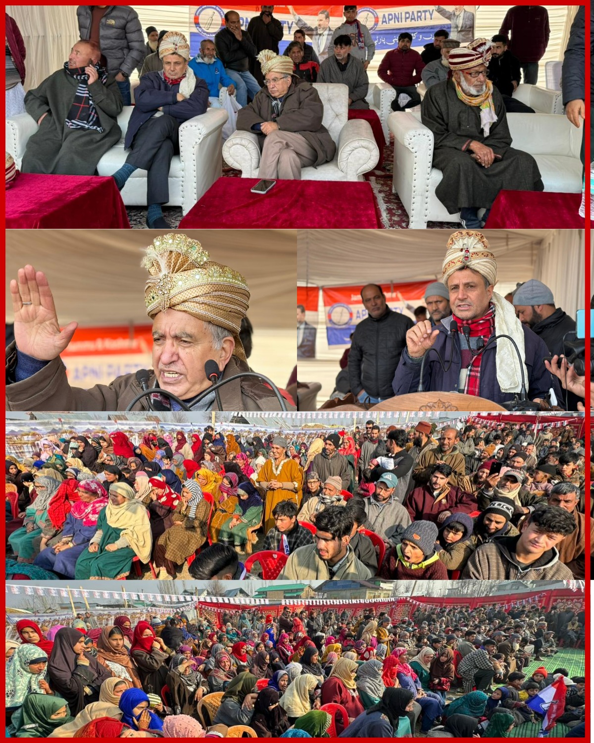 Apni Party holds public rally at Kralpora in Tangmarg