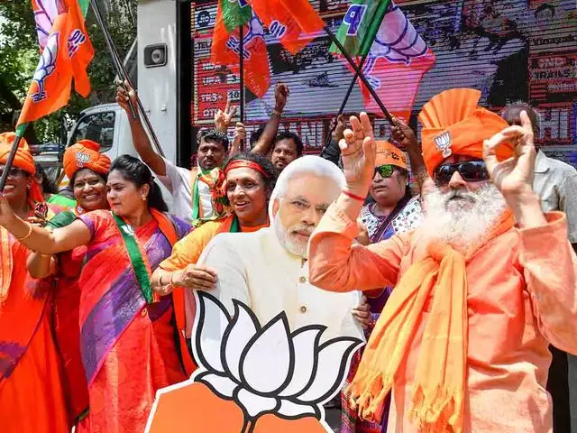 Victory of Modi’s ‘guarantees’, say BJP leaders as party on way to form govt in 3 states