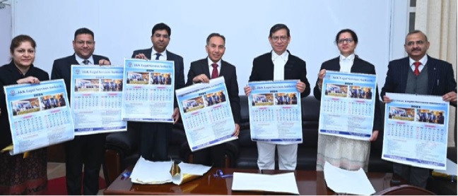 Chief Justice unveils Activity Calendar 2024 of J&K Legal Services Authority